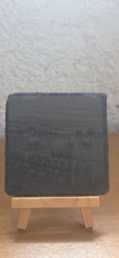 Rustic Country Life Slate Coasters