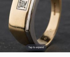 men's gold diamond ring