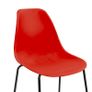Bar Chairs 4 pcs Red Plastic Image 6
