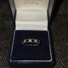 9ct Gold Sapphire and Diamond Ring