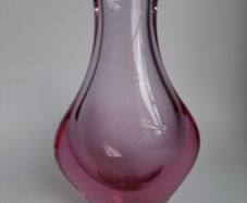 Vintage czechoslovakian glass vase M. Klinger midcentury Czech Republic