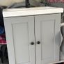 IKEA ENHET TVALLEN Wash-stnd w doors/wash-basin/tap SALJEN , grey/grey frame, 64x43x65 cm BATHROOM UNIT Image 7