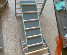 WoodandHearts 3-Piece Wooden Pikler Climbing Set (Triangle, Arch & Slide)