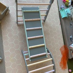 WoodandHearts 3-Piece Wooden Pikler Climbing Set (Triangle, Arch & Slide)