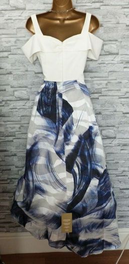 NWT Coast Lira Fit and Flare Jacquard Midi Dress