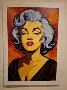 Actress Pop Art Acrylic Portrait