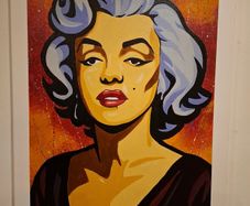 Actress Pop Art Acrylic Portrait