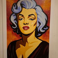 Actress Pop Art Acrylic Portrait