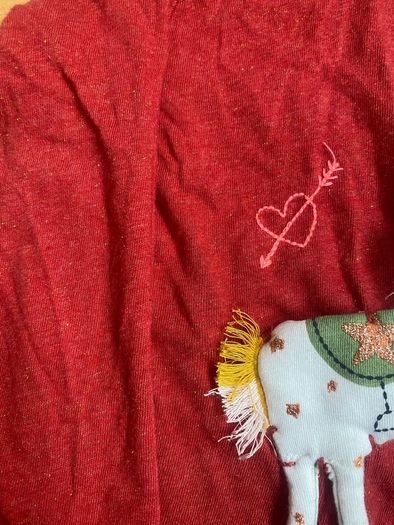 M&S Christmas glittery Top