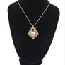 Antique 925 Sterling Silver Heraldic Fob Pendant, Rose Gold Detail Shield, Chester 1920 Image 10