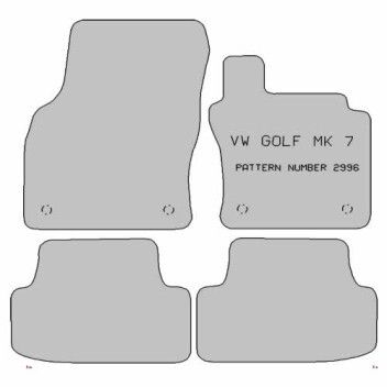 Exact Fit GOLF MK7 & MK8 2013 Car Mat