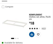 PAX Komplement clothes rail
