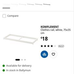 PAX Komplement clothes rail