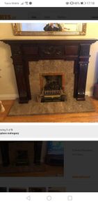 Fireplace mahogany mantelpiece