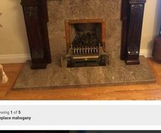 Fireplace mahogany mantelpiece