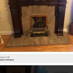 Fireplace mahogany mantelpiece