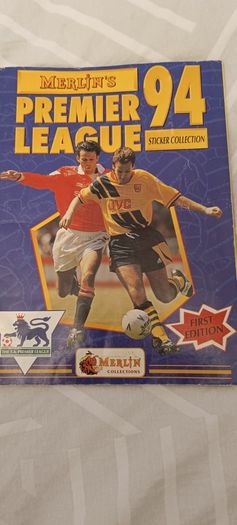 Merlin Premier League 1994 Sticker Album First Edition Fully Completed