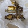 Brass Lacquered Wall Lights Image 2