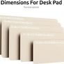 Leather Desk Mat, Large Mouse Mat, Non-Slip Desk Pad, Waterproof Leather Table Protector Writing Pad for Office and Home (100 x 50 cm, Beige) Image 2