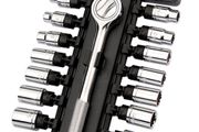 3/8" Sq. Dr. Metric And Imperial Socket Set (19 Piece)
