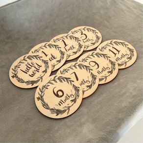 Baby milestone cards