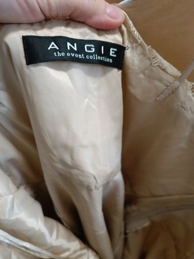 Beige boutique Angie frills occasion dress + bolero jacket party wedding confirmation communion wear dress 10/12 beige