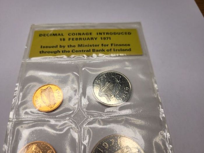 Ireland decimal coins 1971