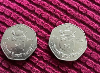 Dublin Millennium 50p Coin