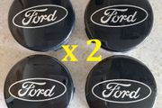 (x 2 sets) Ford Centre Caps (Black) Free Post