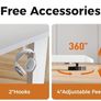 L-Shaped Electric Standing Desk, 140cm Height Adjustable Sit-Stand Desk for Home Office Image 3