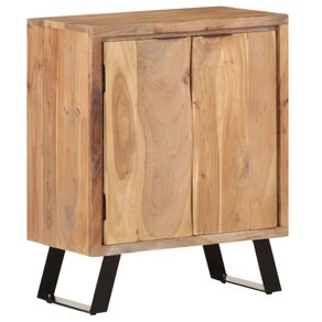 Sideboard 60x36x76 cm Solid Acacia Wood with Live Edges