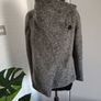 Grey wool jacket like all saints Coat Size 10-12 Image 8