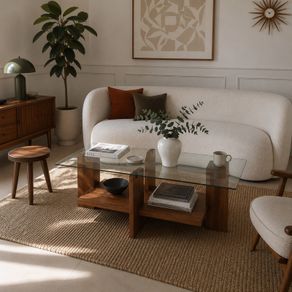 Evila Originals Solid Wood Coffee Table