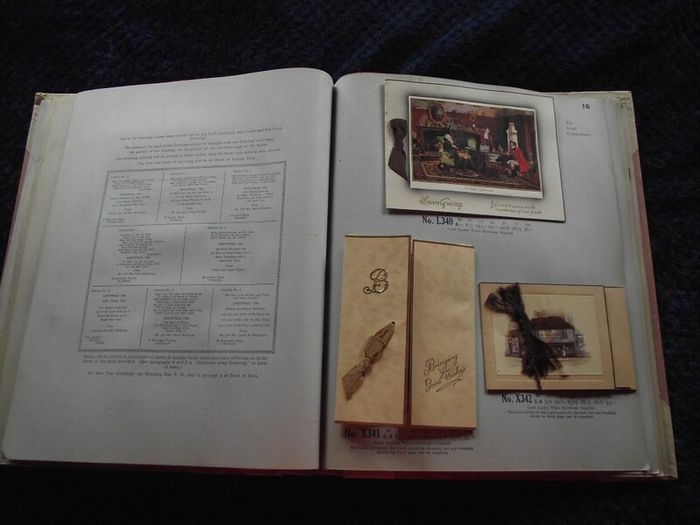 1936 Greeting card and Calendar sample book - The Royal Art Private Christmas Greeting Cards