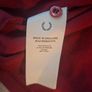 Fred Perry Maroon Polo Shirt White Light Blue Twin Tip Made in UK XL Image 4