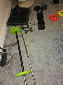 full home gym weightlifting setup