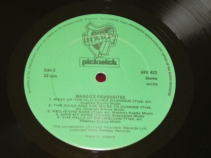 Margos Favourites 1979 Irish Pressing Lp