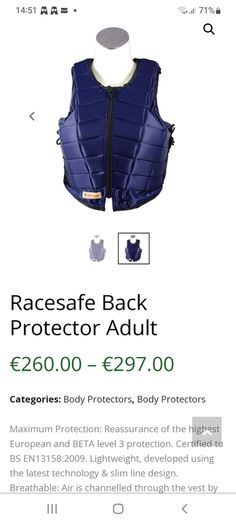 Back Protector adult medium