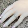 Antique 1.5ct Diamond Eternity / Wedding Band Ring - Platinum Image 10