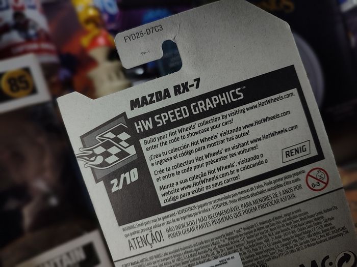Mazda RX-7 ! HW Speed Graphics ! Hot Wheels ! 2019 ! by Mattel !