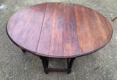 Antique gate leg dining table
