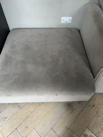 DESIGNER "Shanley interiors" custom made sofa and footstool