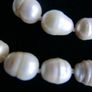 Vintage White Baroque Pearl Necklace Image 3
