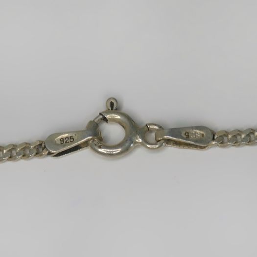Silver necklace with very sparkly cz stones
