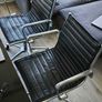 2x Retro Leather Swivel Executive Chair - Designers Luxy R&D Image 8
