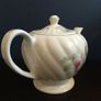Beautiful Vintage English Made Teapot with a Lovely Whorled Pattern and a Blousy Floral Motif Image 3