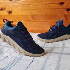 ecco gtx mx low Size 4.5 eu 37 navy/green in excellent condition