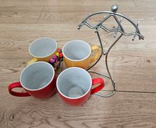 Cups and holder