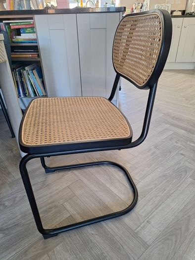 2 x MADE.COM dining chairs in black from NEXT rrp 596 euro
