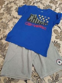 Converse Two-Piece Set Shorts and Tee Shirt Age 12 to 13